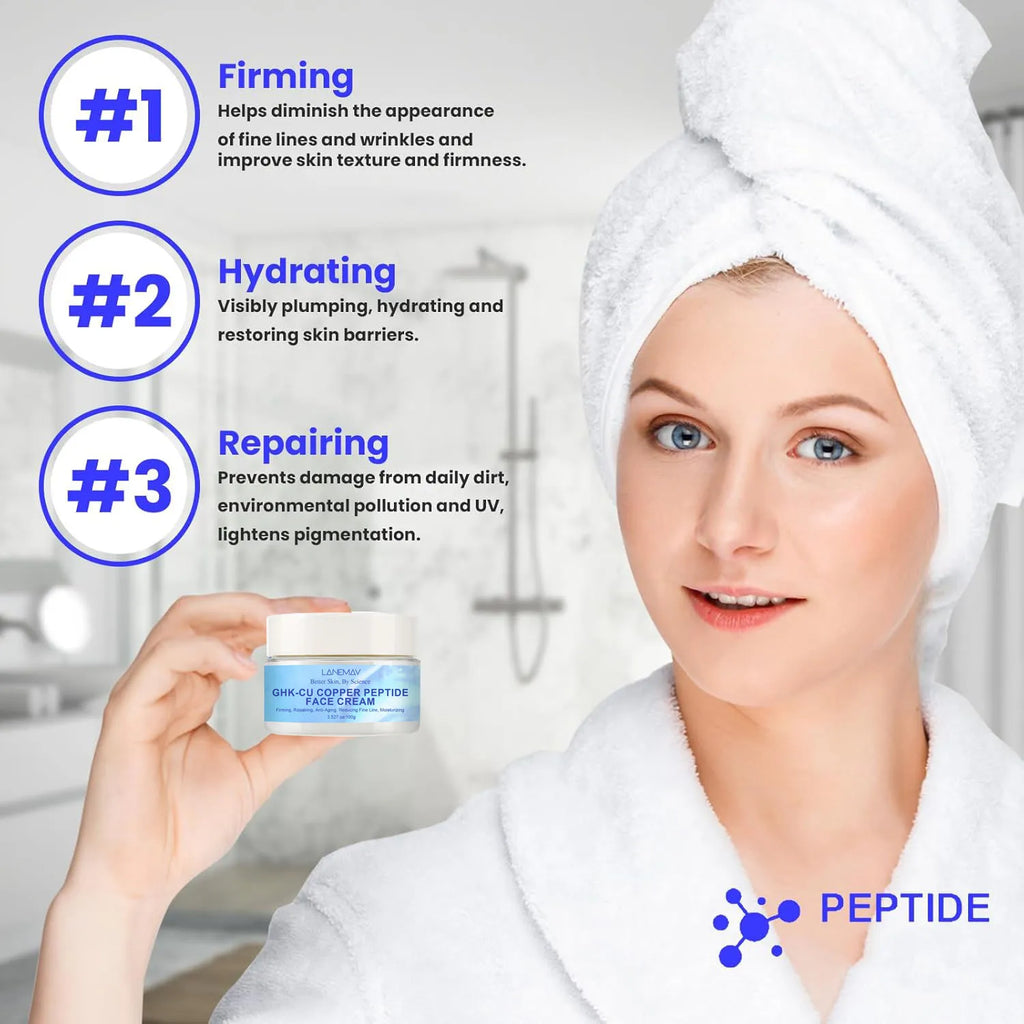 Blue Copper Peptide Face Cream & GHK-Cu Snap-8 Serum Set