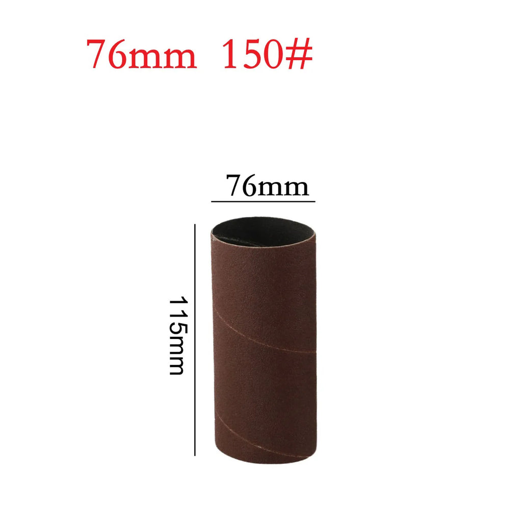 115mm Sanding Drum Sleeves Sanding Paper Drum Polishing Tools 80/150/240 Grit Sandpaper For Metal Woodworking Polishing Oasis Select 76mm 150Grit