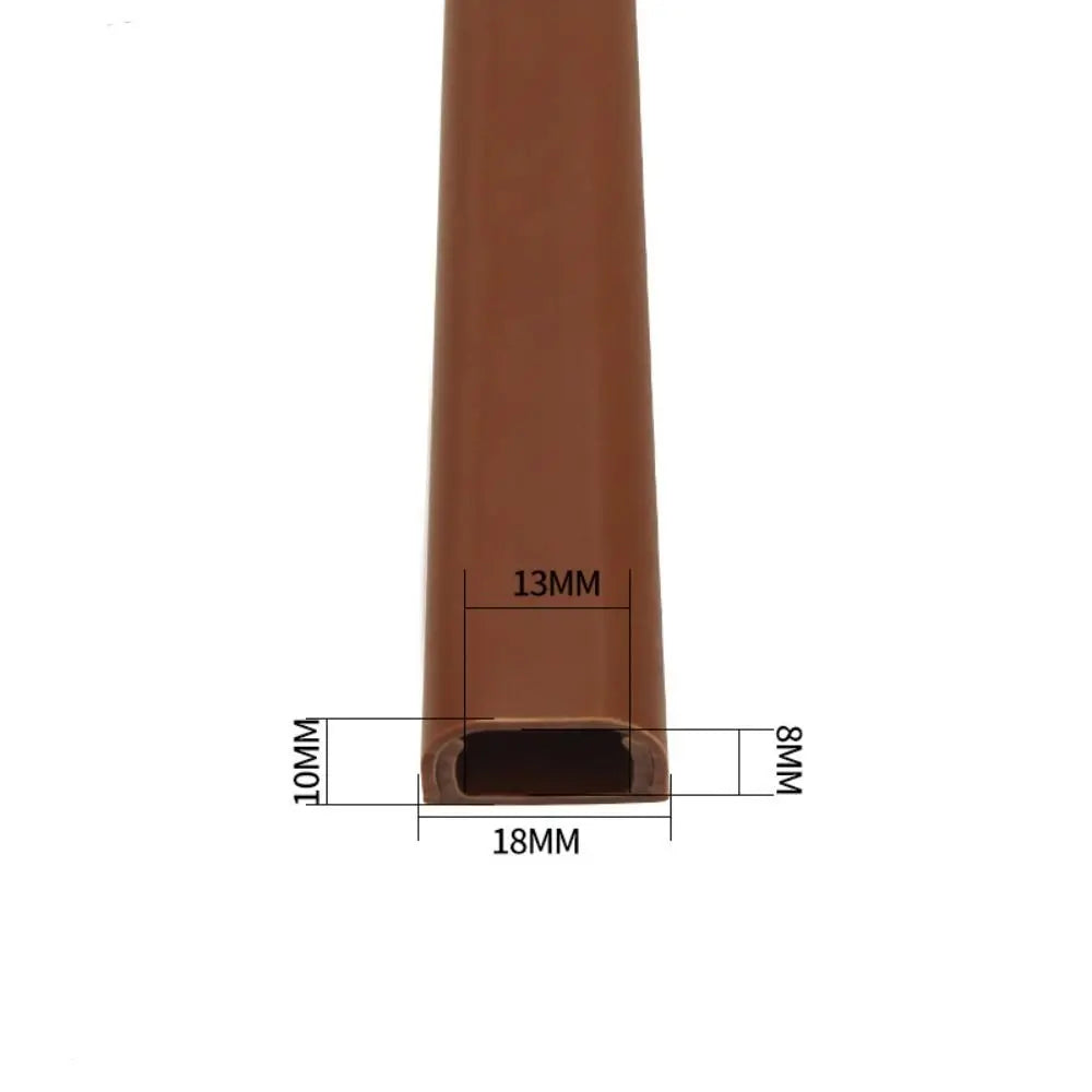 Self-Adhesive Floor Cord Cover Anti-extrusion Cord Protector Extension Wiring Duct Protector Wire Organizer Electric Wire Slot Oasis Select Coffee