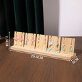 Wooden Earring Display Stand | Single, Double & Triple Row Jewelry Display Stand Oasis Select 5Pcs