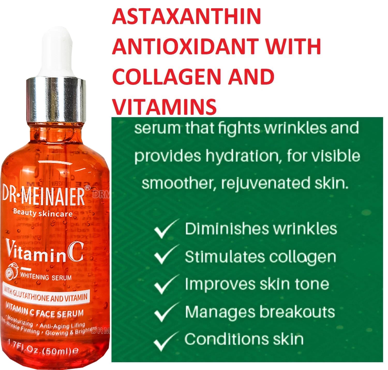 Hyaluronic Acid & Vitamin C Face Serum Set 2×50ml
