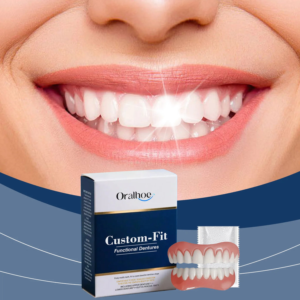 Oralhoe Soft Silicone Denture Reline Kit – Upper & Lower Set Denture Reline Kit Oasis Select