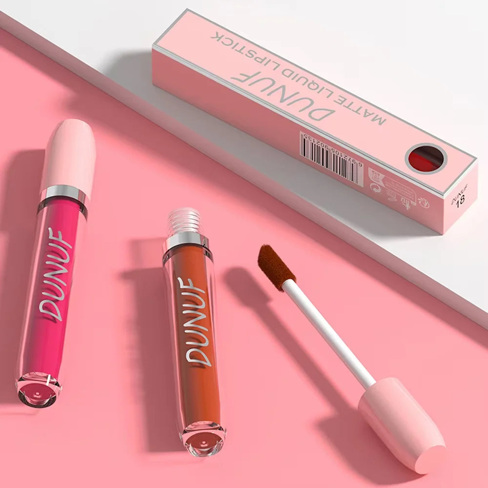 Matte Lip Gloss Lipstick, High Pigment Waterproof Velvet Long Lasting Purple Bright Red Deep Red Nude, Y2K Valentine's Day Gifts Oasis Select