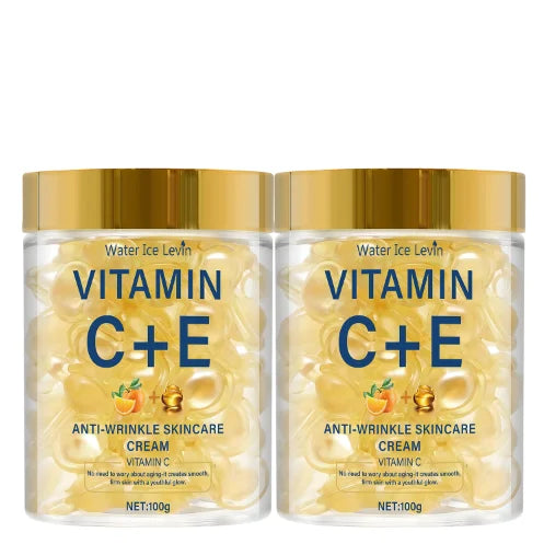 Vitamin C+E Anti-Wrinkle Cream – Retinol & Hyaluronic Acid Anti-Aging Face Cream Oasis Select GOLD 100g
