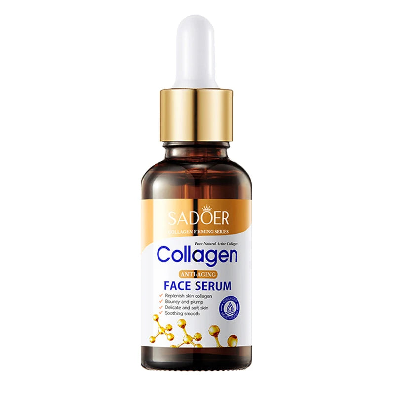 1/2/3pcs SADOER Collagen Face Serum skincare Facial Essence Liquid Anti-aging Moisturizing Nourishing Facial Serum Skin Care Oasis Select 1pcs
