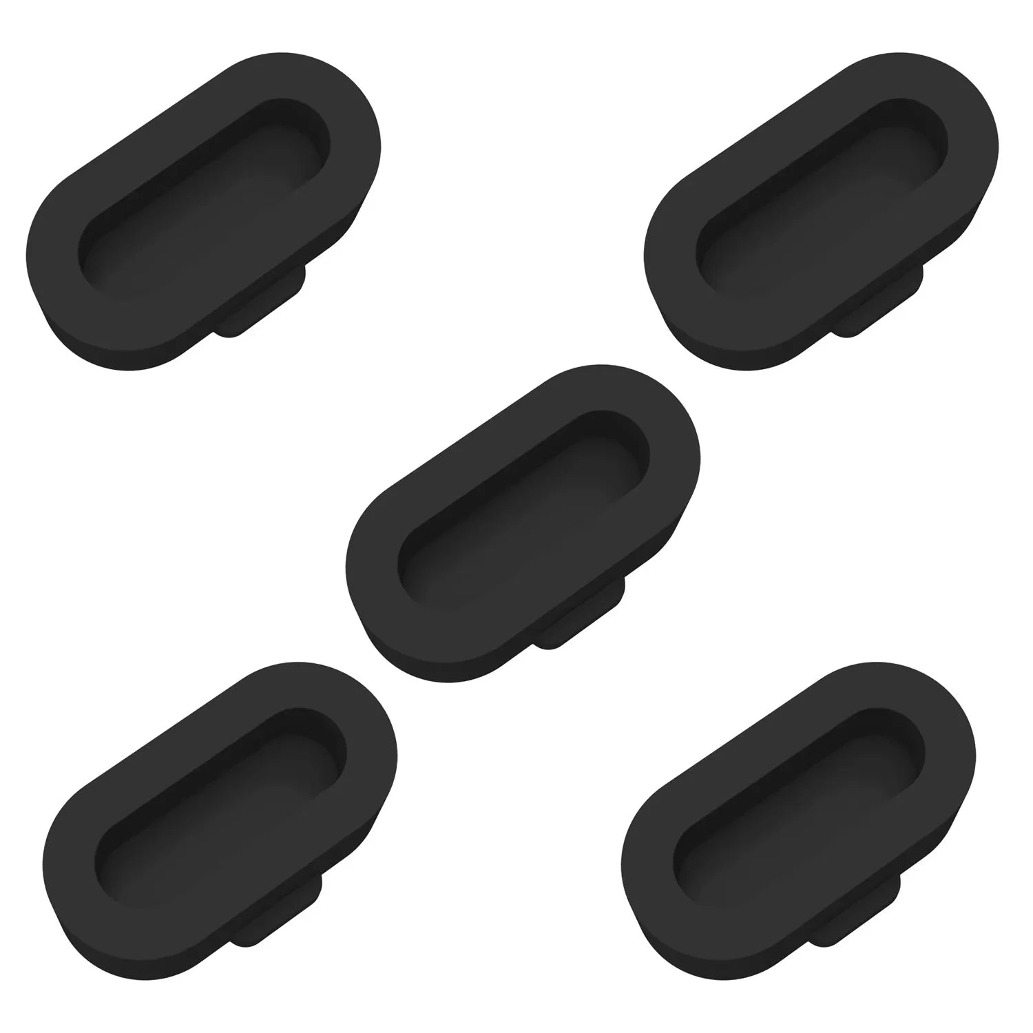 Silicone Dustproof Charging Port Cap for Garmin Fenix & Forerunner Watch Port Protector Oasis Select Black