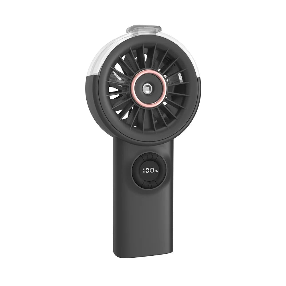 Portable Mist Fan with Humidifier & Reverse Charging | Desktop