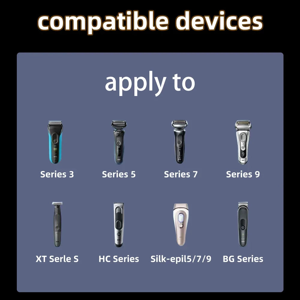 Type-C Shaver Charger Adapter for Braun Series 1 3 5 6 7 9 XT5 Shaver Charger Adapter Oasis Select