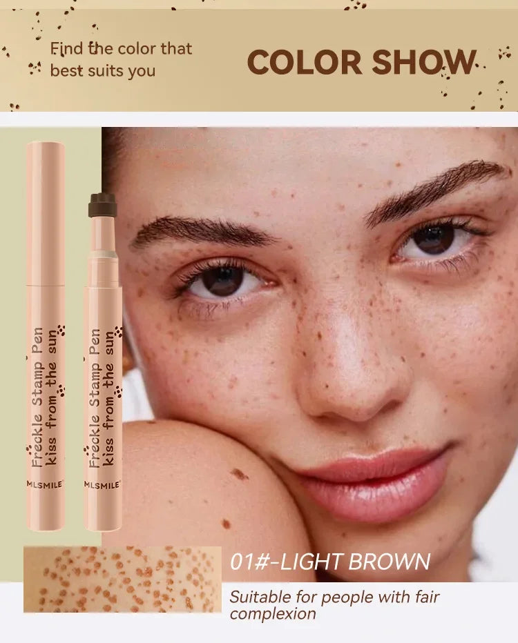 Waterproof Fake Freckle Pen – Natural Dot Makeup Light & Dark Brown