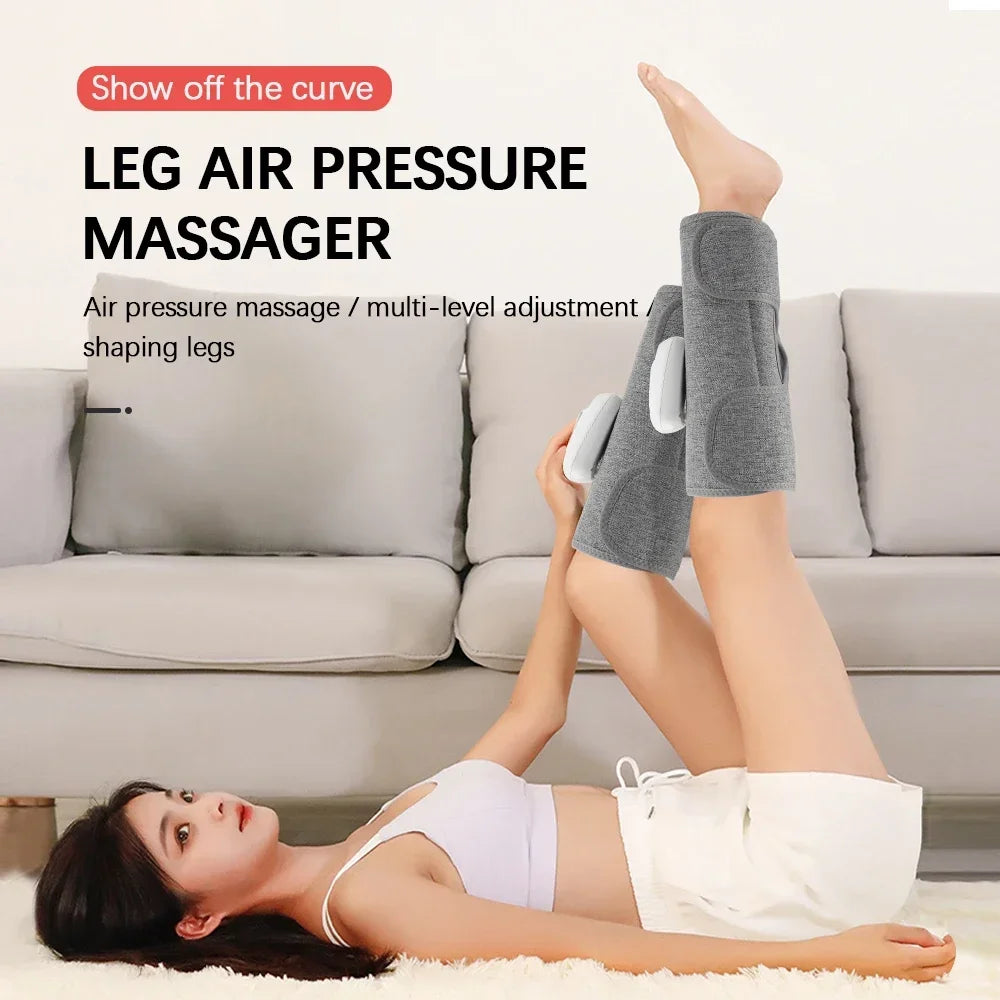 3-Mode Air Pressure Calf Massager – 360° Wrap & USB Charge