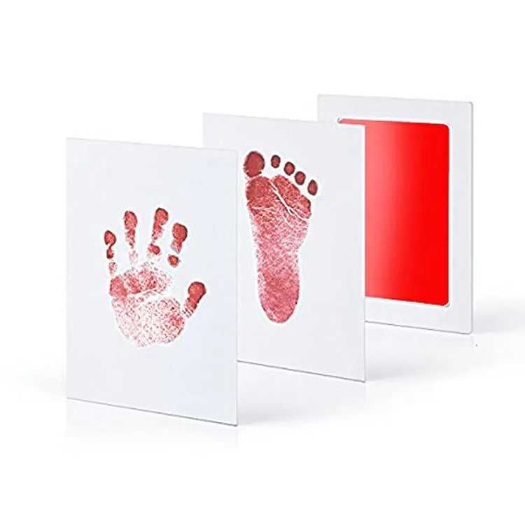 Pet Dog Footprint Handprint Pad Safe Non-toxic Printing Pad Pet Footprint Baby Paw Footprint Pad Oasis Select Red