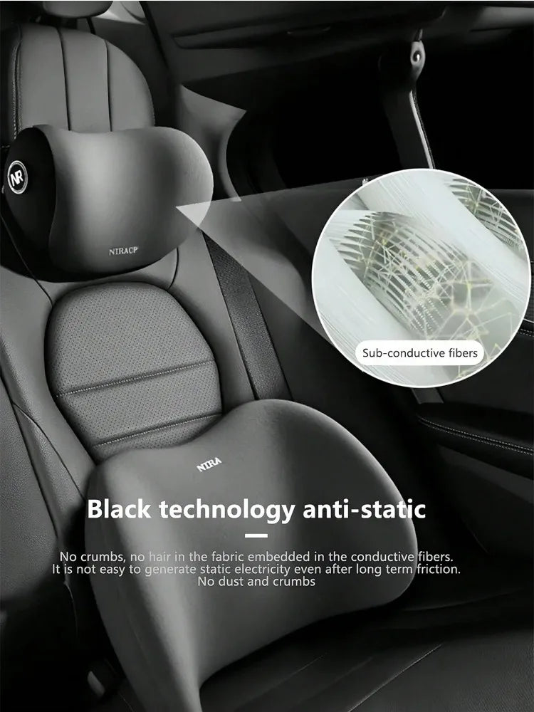 Car Headrest, Lumbar Support, Shoulder Pillow, Car Pillow, Memory Cotton Waist Backrest Cushion, Household Automotive Products Oasis Select