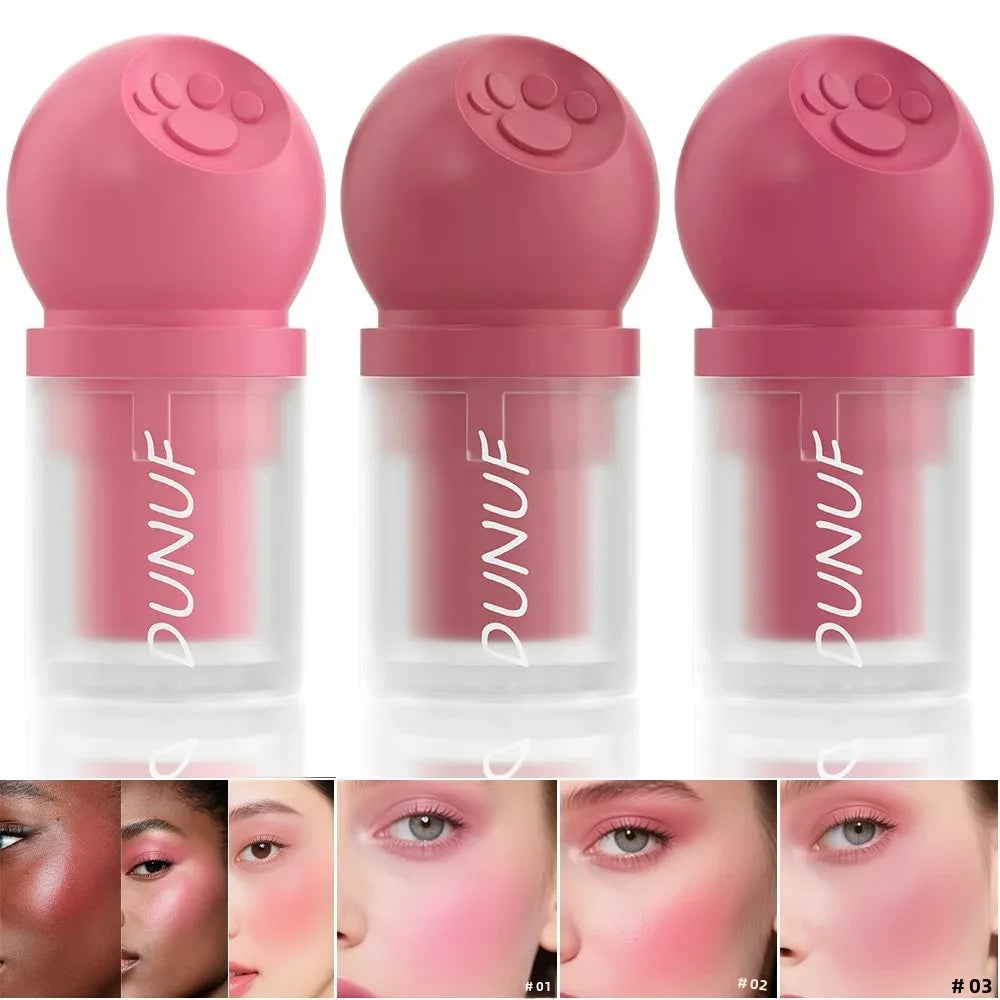 DUNUF Cat Paw Liquid Blush Trio – Buildable & Long-Lasting