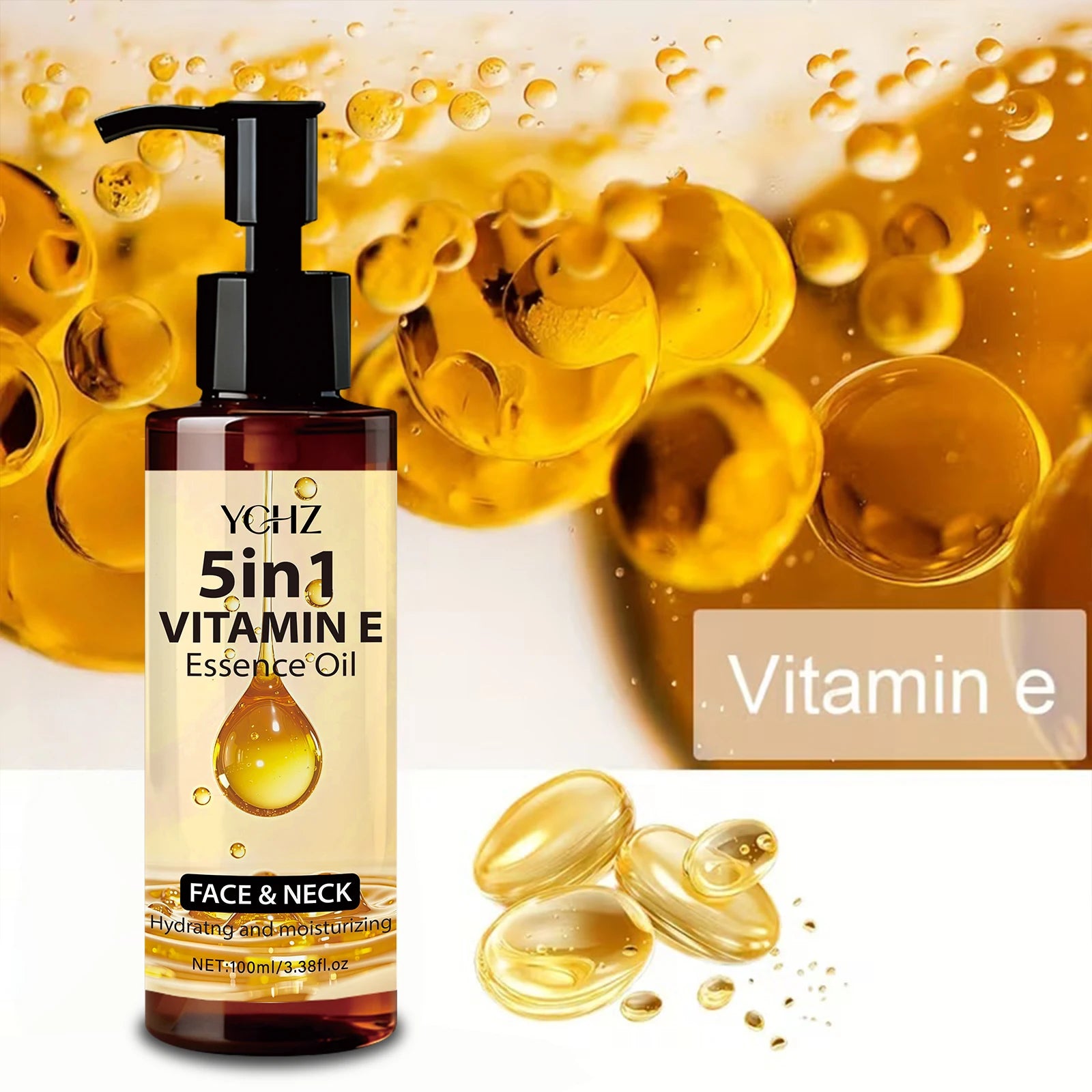 Vitamin E Essential Oil – Hydrating & Firming Face & Body Oil