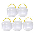 5 Pack Folding Pencil Holder Bath Tub Cleaner Beach Water Pail Set Kit Collapsible Bucket Paint Brush Wash Bucket Set Kit Oasis Select NONE
