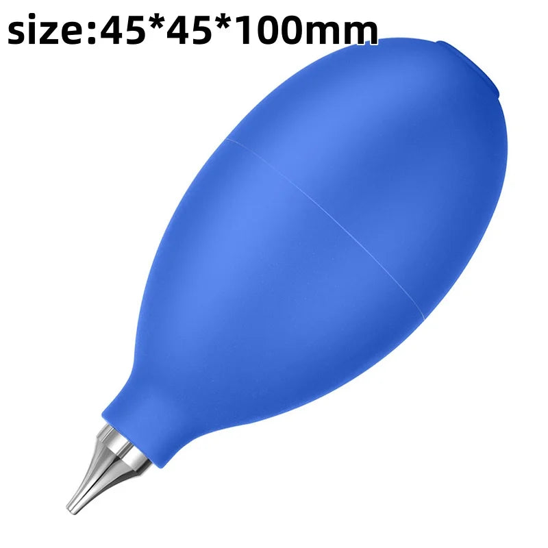Camera Rocket Air Blower Metal Dust Blower for Lens Sensor Keyboard Watch Cleaning Tool 43x95mm Oasis Select Blue