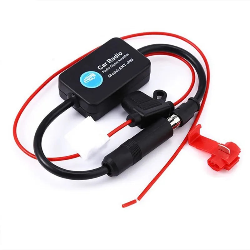 Cheyoule ANT208 12V Active Car Radio Antenna FM Amplifier - Vehicle Active Antenna for Improved Radio Reception Oasis Select black