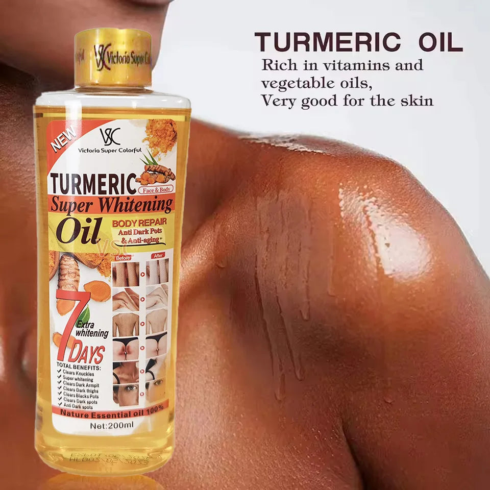 LGRAMER Turmeric Essential Oil – Brightening Face & Body Oil 200ml