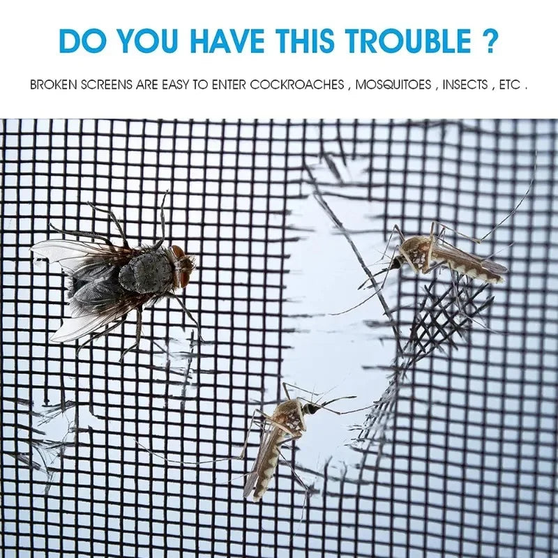 5/10cm Window Screen Repair Tape Self Adhesive Mesh Tape Net Door Fix Patch Anti Insect Mosquito Mesh Broken Holes Repairing Oasis Select
