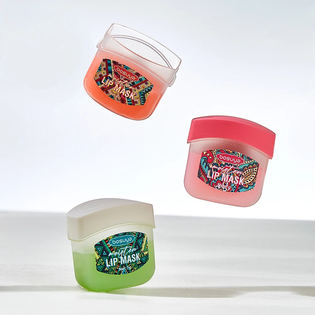 Bosuya 8-Pc Lip Mask & Hand Cream Set – Fruit Flavor Gift Lip & Hand Care Set Oasis Select