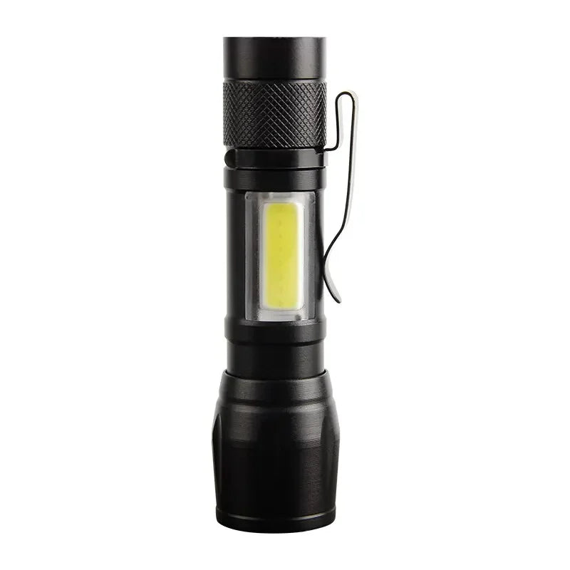 Mini Torch LED Rechargeable Flashlight Portable USB Charging Flashlight High Power Bank Camping Waterproof Long Range Lantern Oasis Select