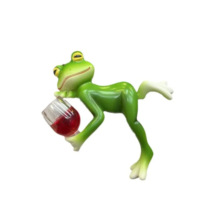 Artificial Frog Basin Hanging Glass Fish Tank Edge Hanging Outdoor Garden Flower POTS Hanging Decorative Animal Ornaments Oasis Select