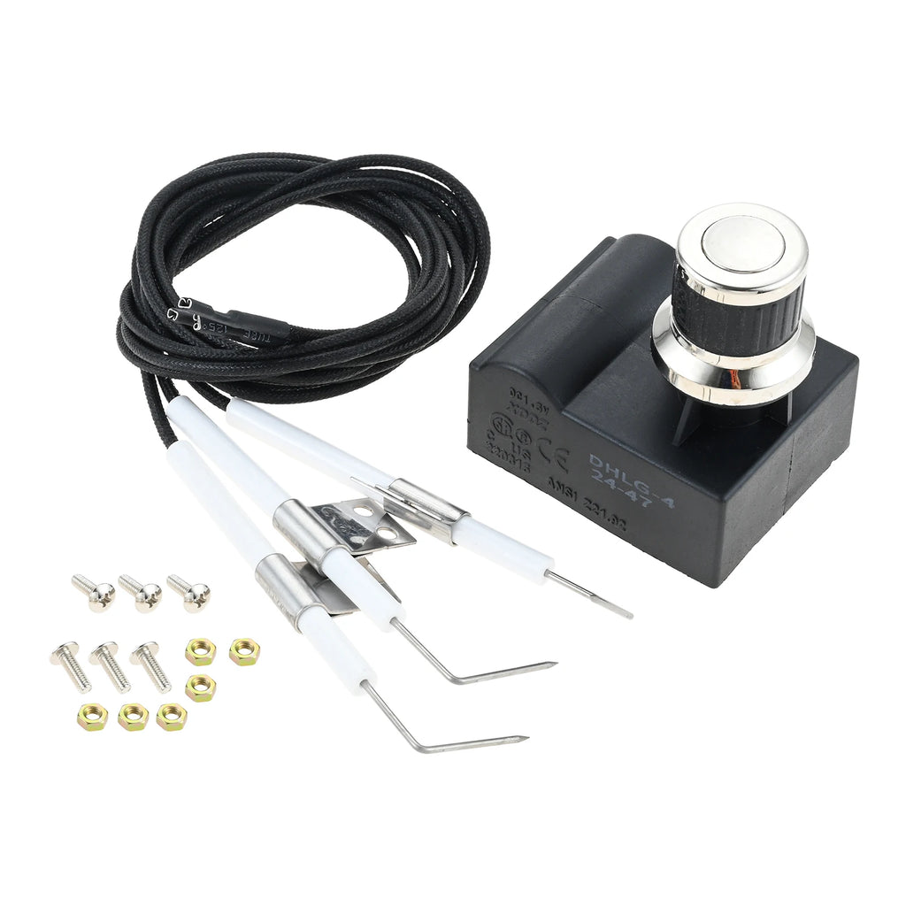 1Set BBQ Lighter Kit for Oklahoma Joe and For Charbroil Deluxe High Temperature and Corrosion Resistant Plug Easy Installation Oasis Select