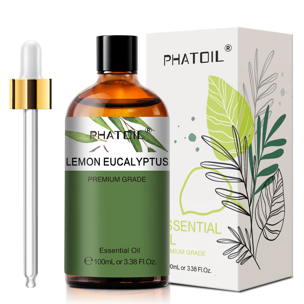 PHATOIL 100ml Pure Essential Oils – Lavender, Eucalyptus & More