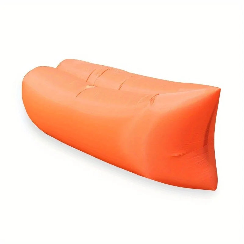 Super comfortable inflatable reclining sofa bed, with soft and fluffy air cushions, suitable for camping and on the beach Oasis Select Orange