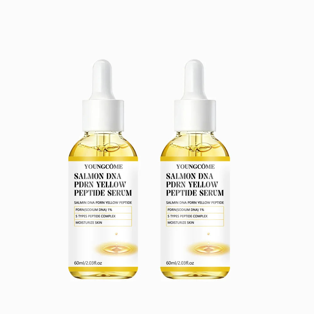 Salmon DNA PDRN + Yellow Peptide Complex Serum - Face Firming, Hydrating, Skin Repair, Radiance Glow, Lifting Treatment for Dull Oasis Select 60ml 2pcs