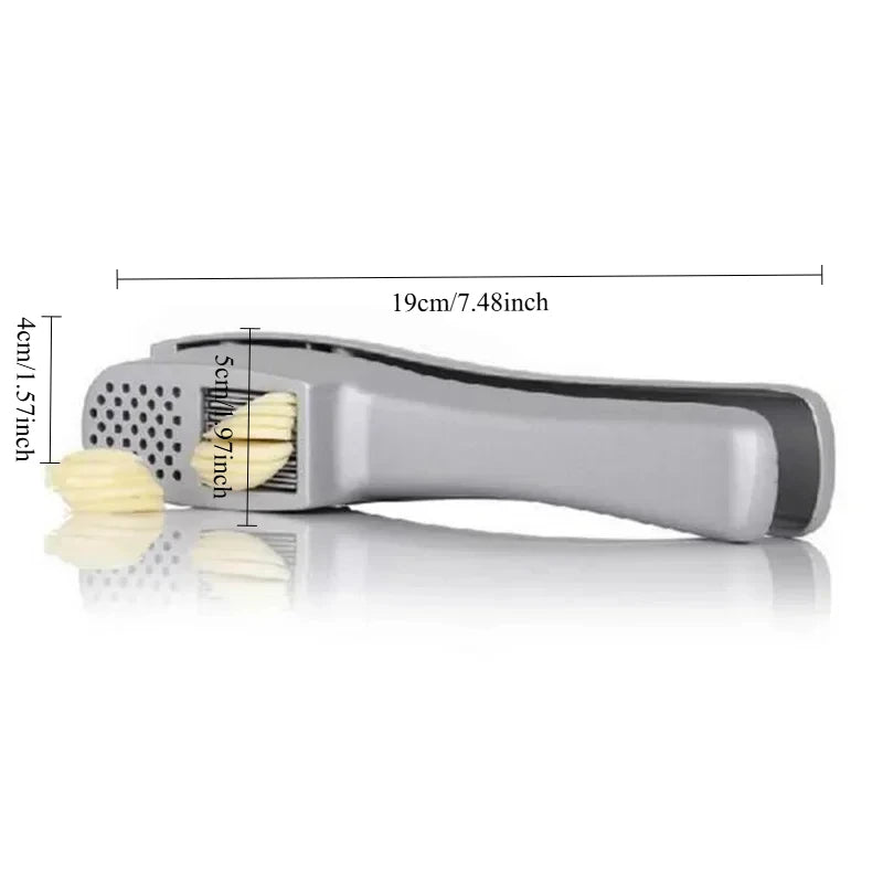 2 In 1 Multifunctional Garlic Press Garlic Slicer Zinc Alloy Manual Kitchen Gadget and Accessories Gadgets for Home Oasis Select