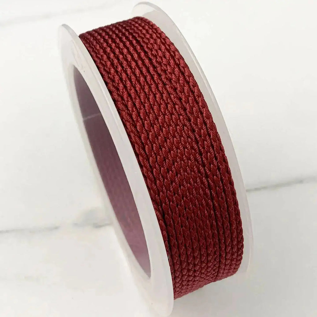 1.5mm 10M Two-Color Braided Cotton Woven Rope Twist Jewelry Line DIY Hand Rope Lanyard Necklace Hanging Cord Oasis Select Spicy Red Oil