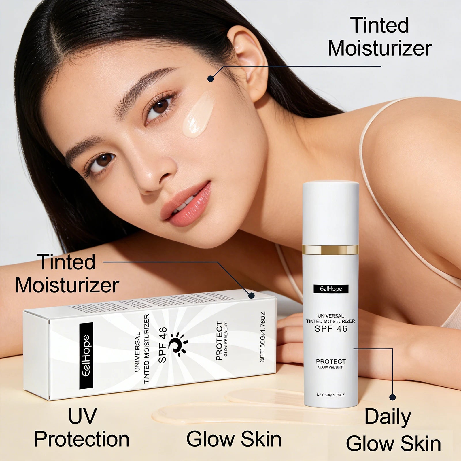 Tinted Moisturizer Sunscreen – Lightweight & Non-Greasy | 50g