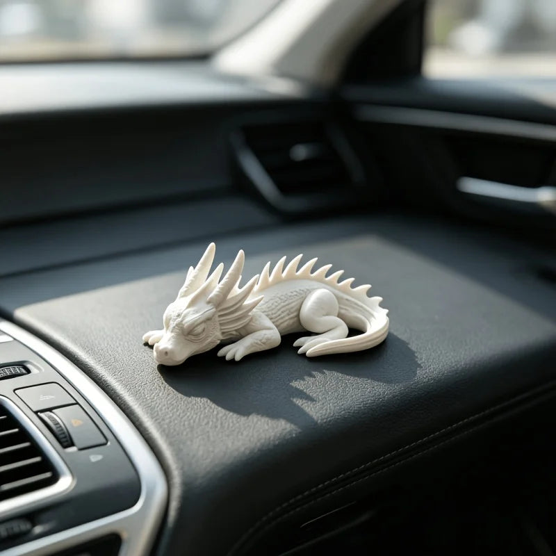 Cute Miniature Sleeping Dragon Statue 3D Printing Creative Dragon Figurine Handicraft Ornament Desktop Garden Bonsai Decor Gifts Oasis Select