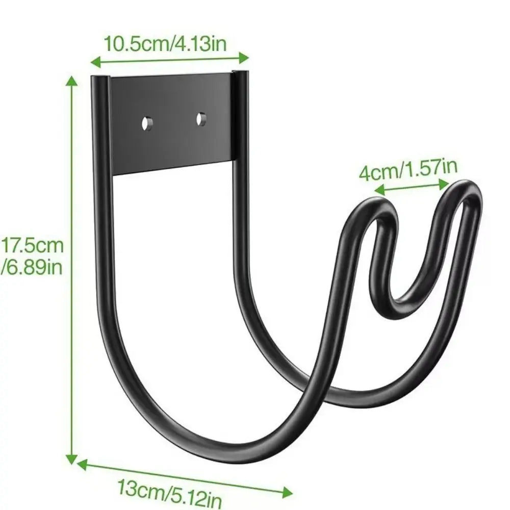 Rust Proof Garden Hose Holder Wall Mount Durable Flex Hose Hanger Heavy Duty Extension Cords Storage Metal Wire Holder Outdoor Oasis Select