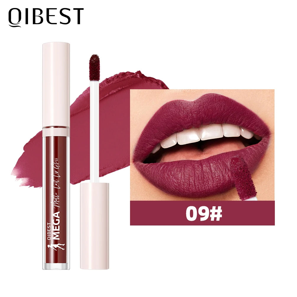 QIBEST 24-Shade Matte Liquid Lipstick – Waterproof & Long-Lasting