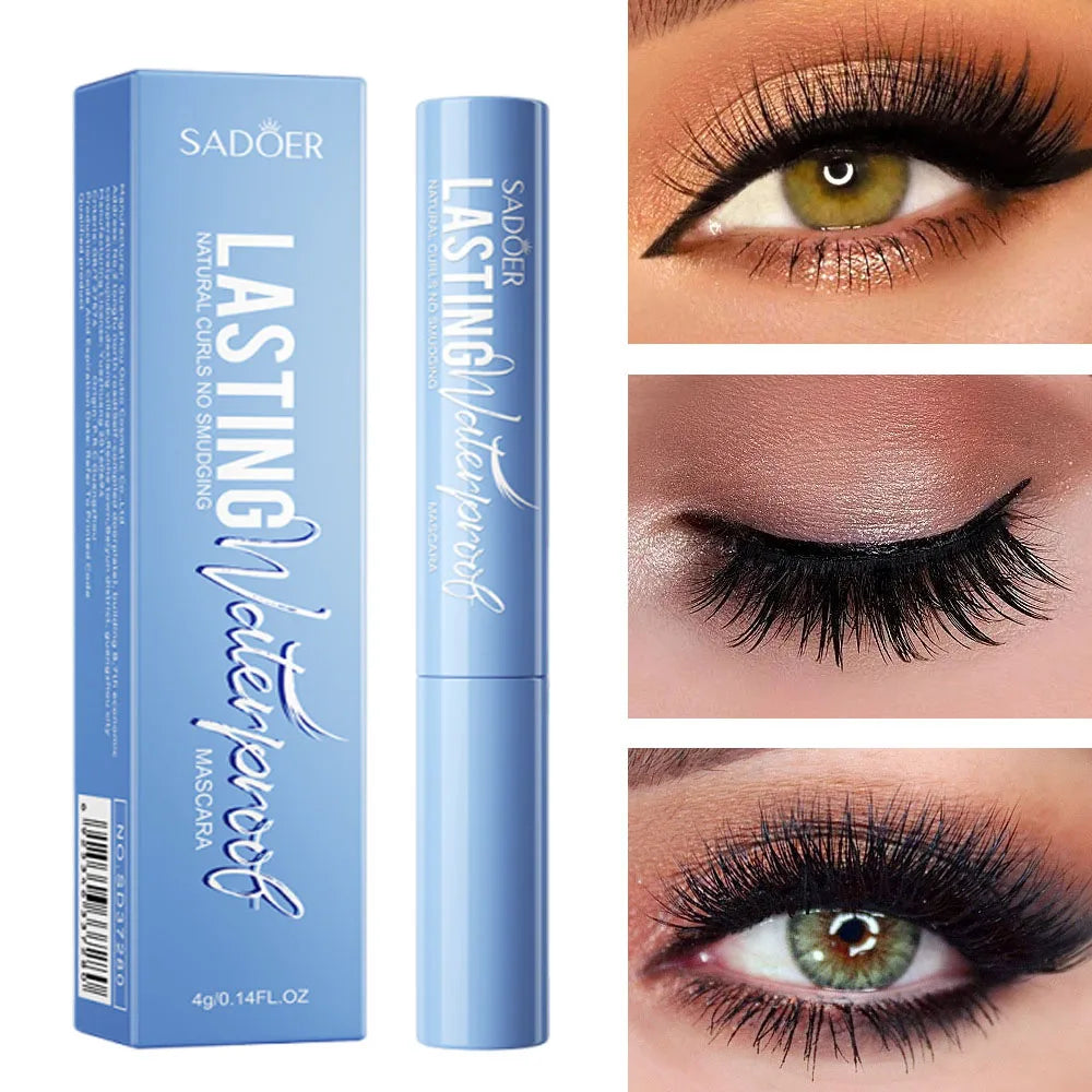 5D Waterproof Mascara Lengthening Eyelashes Women's Make-up Waterproof Mascara Black Silk Fibre Mascara Korean Cosmetics New Oasis Select