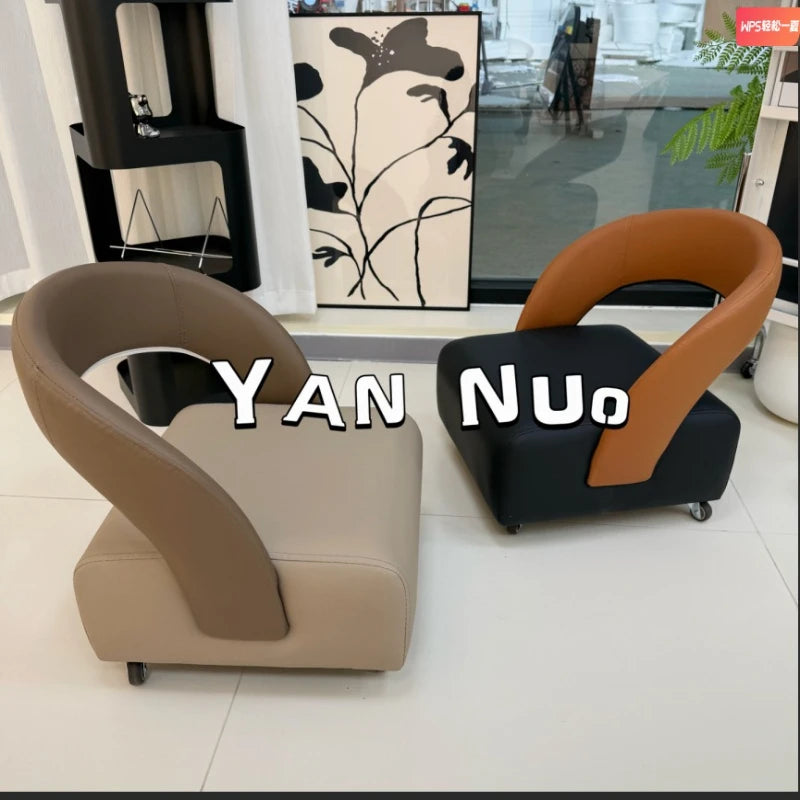 Single casual yo-yo sofa Nordic light luxury modern small apartment living room home special-shaped yo-yo stool shoe changing Oasis Select