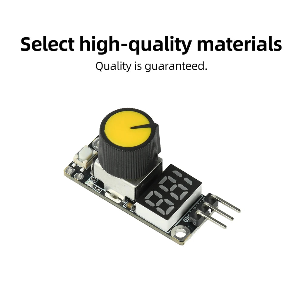 DC 3-24V PWM Speed Controller Module Real-time Speed Percentage LED Display Built-in Start Stop Switch PWM Frequency Oasis Select