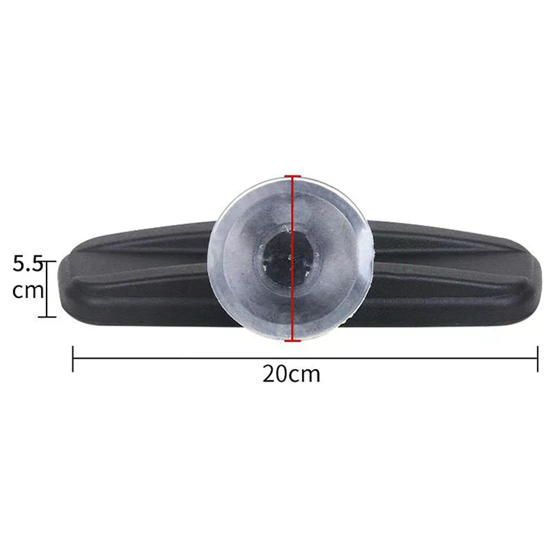 20CM Wide Flat Interior Rear View Mirror with 360° Rotation: Stick-on Suction for Vehicles Oasis Select