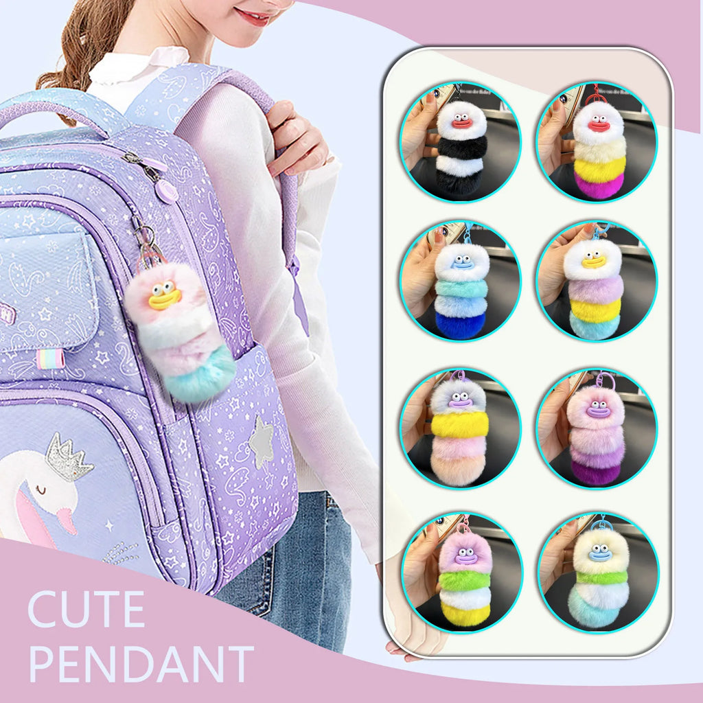 Back To School Gift Keychain Primary School Student Gift Back To School Charm Back To School Keychain Insect Plush Gift Oasis Select