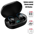 Original E7S Wireless Bluetooth Headset with Mic LED Display Earbuds TWS Earphone Bluetooth Headphones Oasis Select black
