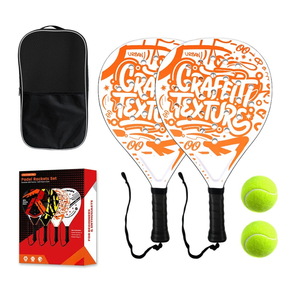 Beginner padel racket made of ABS material, lightweight with strong rebound, entry-level friendly paddle tennis racket Oasis Select 2 beat set