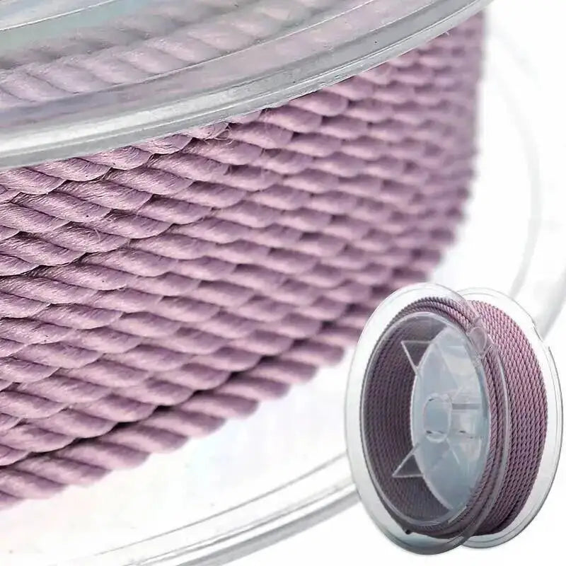 45m Silk Thread Milan Braided Cord DIY Jewelry Accessories Making