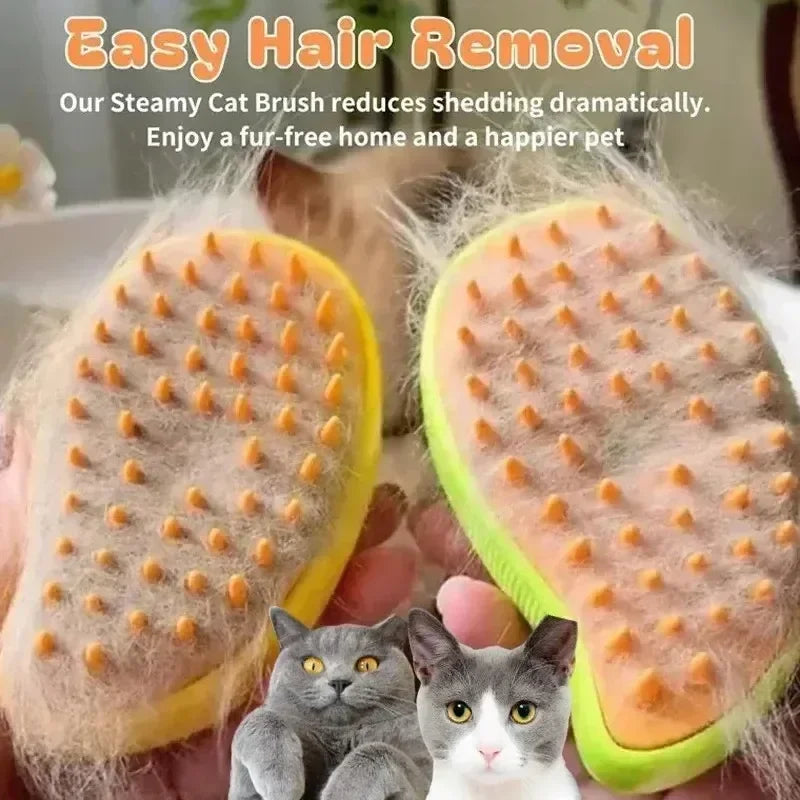 Cat Steam Brush Steamy Dog Brush 3 in 1 Electric Spray Cat Hair Brushes for Massage Pet Grooming Comb Hair Removal Combs Oasis Select