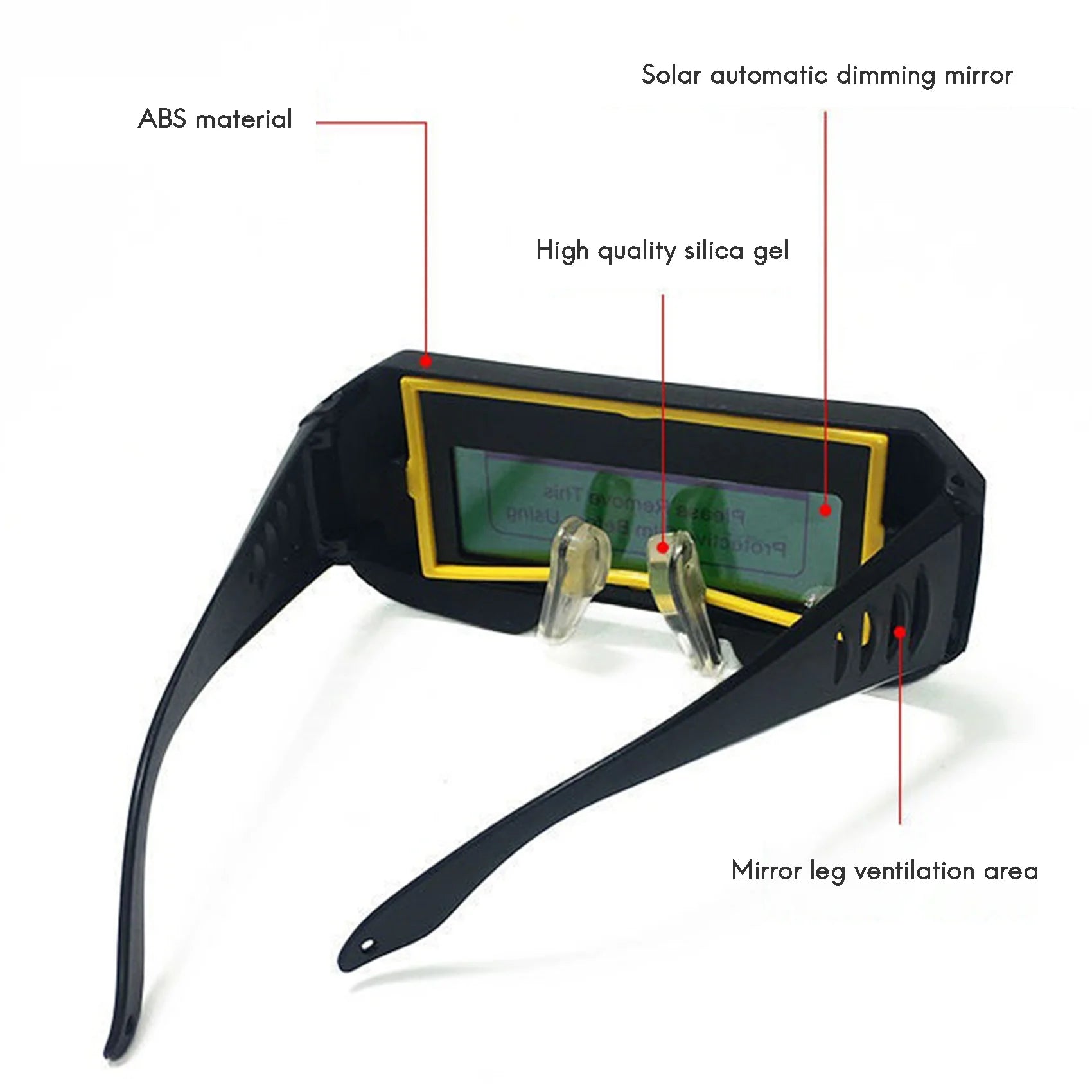 LIKE WISH Automatic Photoelectric Welding Glasses Solar Powered Auto Darkening Welding Mask Helmet Eye Goggle Welding Oasis Select