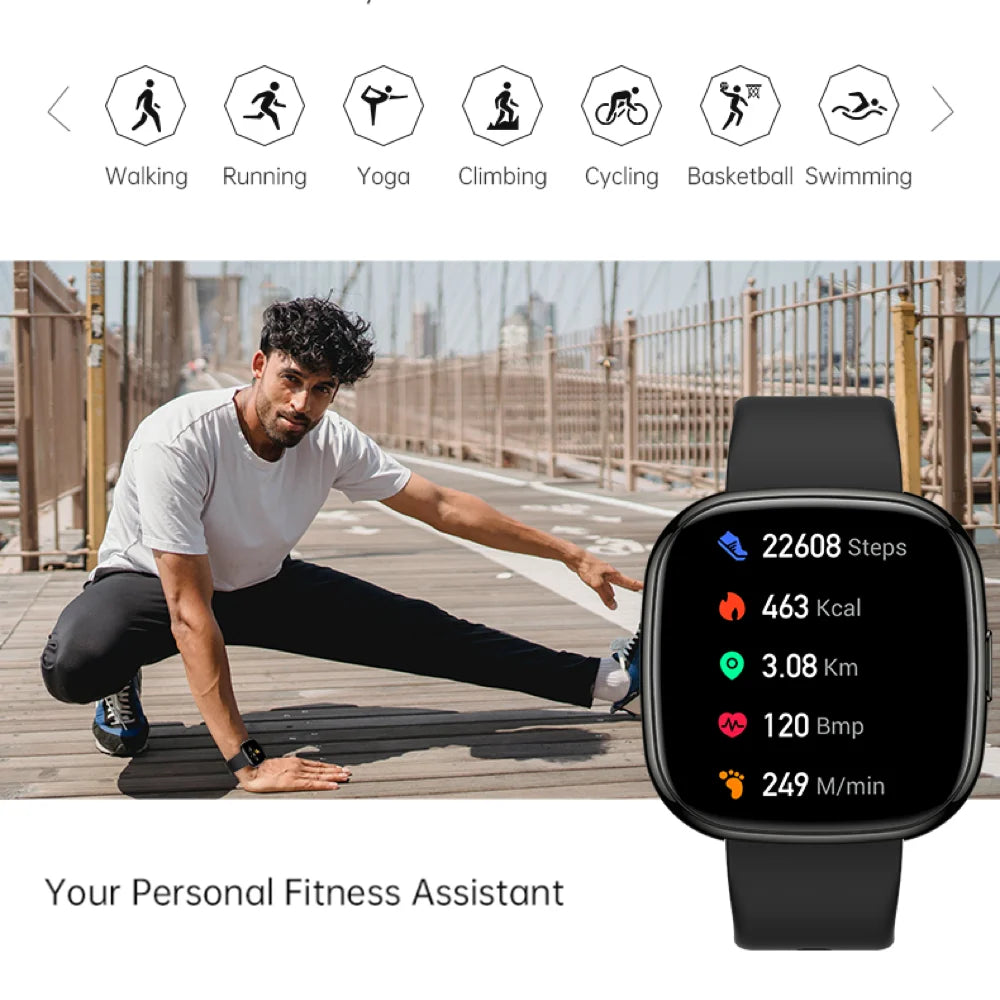 Waterproof Smartwatch Women Blue Tooth Call Voice Assistant Smart Watches Heart Rate Sleep Monitoring Music Sports Fitness Girl Oasis Select