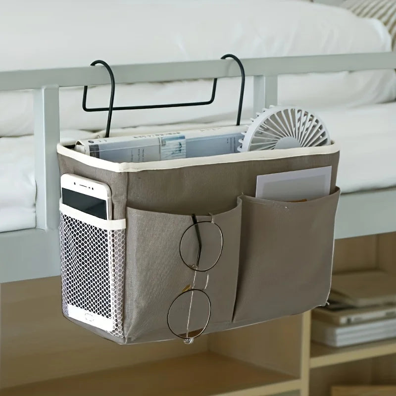 Fabric Wall Storage Organizer Multi Pocket Under Bed Dorm Student Bedroom Office Clothes Storage Sturdy Minimalist Design Oasis Select