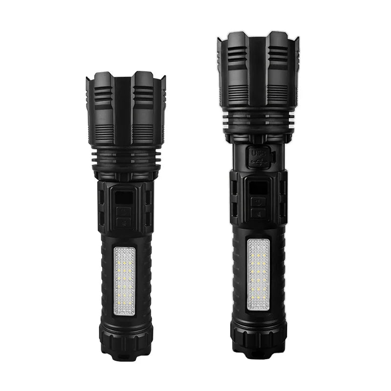 SHINEKNOT 600LM Zoomable LED Tactical Searchlight Flashlight