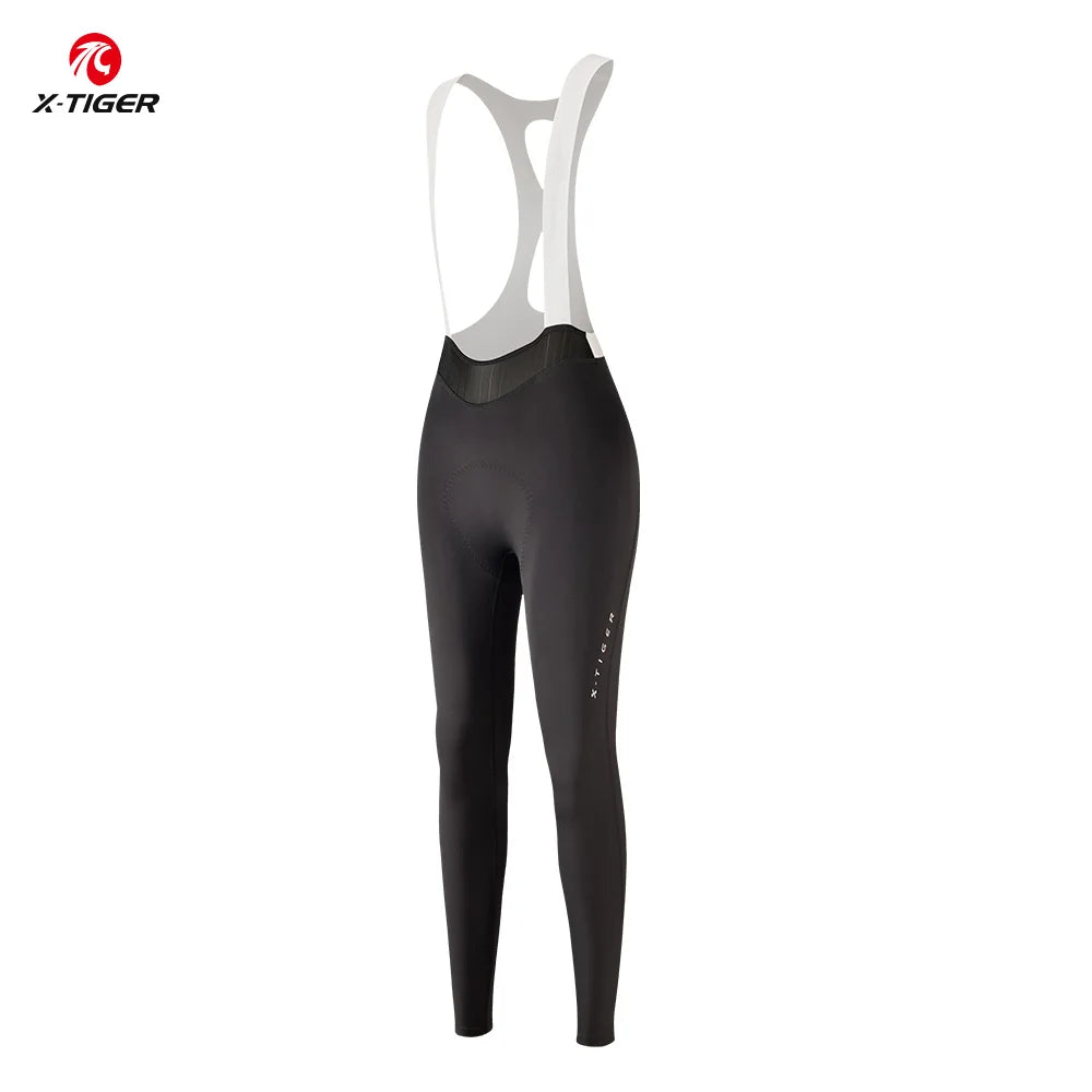 X-TIGER Women Cycling Bib Pants 120 Density Shockproof Breathable Bike Tights MTB Biking Long Trousers for Long Distance Cycling Oasis Select XW-CBK-40001 Asian-S